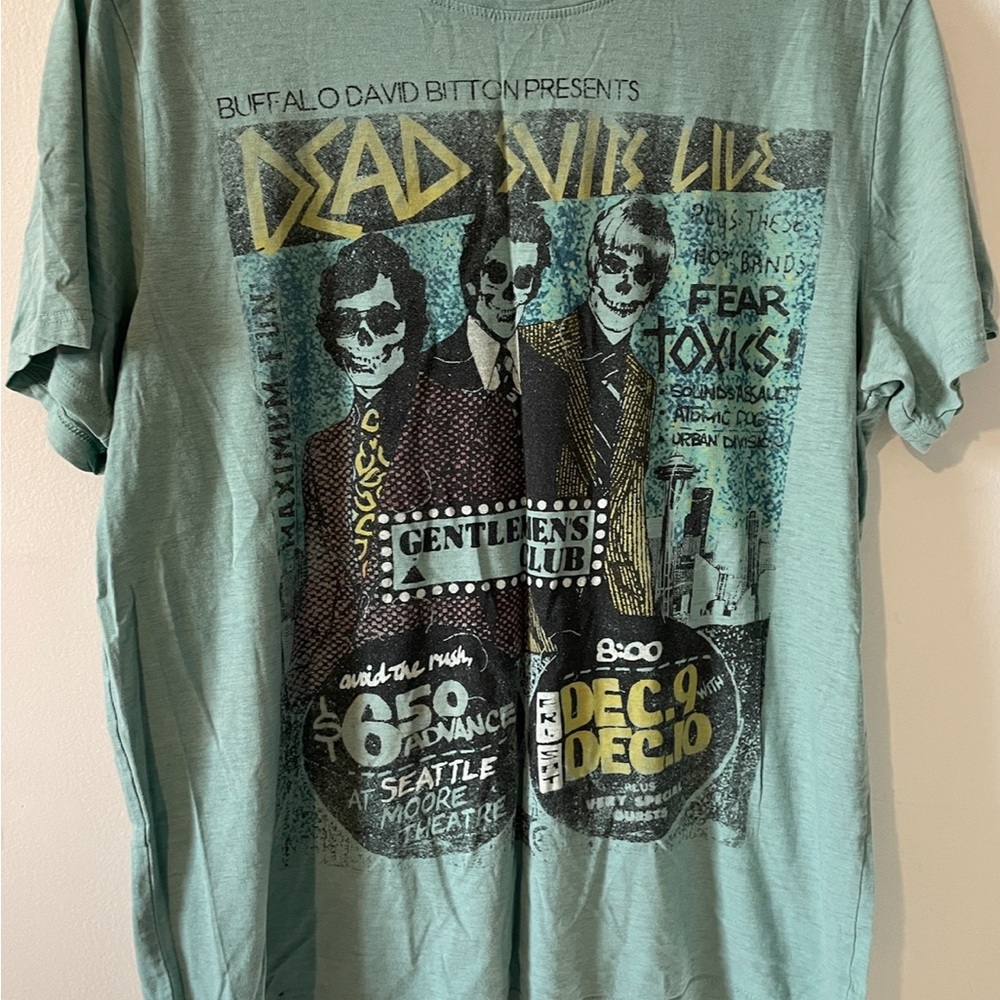 Buffalo David Bitton Graphic Tee – “Dead Still Live” Rock Show Print M